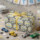 Search for race car wrapping paper Two fast