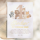 Search for teddy bear 1st birthday invitations Fall