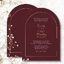 Search for red white gold invitations Traditional