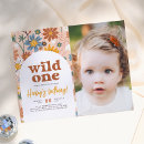 Search for wild 1 birthday invitations Girl