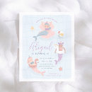 Search for mermaid and unicorn party invitations Girl