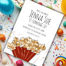 Search for popcorn birthday invitations Cotton candy