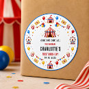 Search for modern circus stickers First birthday