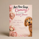 Search for funny humor bridal shower invitations Pink