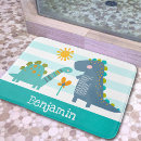 Search for dinosaurs bath mats T rex