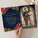 Search for navy blue red wedding invitations All in one