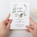 Search for eucalyptus wreath invitations Sage green