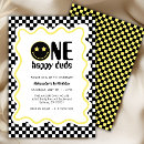 Search for one happy dude 1st birthday invitations Cute