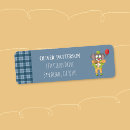 Search for gingham return address labels Whimsical
