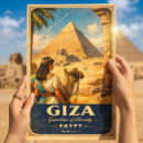 Search for egypt vintage travel posters Giza