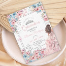 Search for baby blue quinceanera invitations Gold
