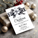 Search for plaid christmas invitations Bow