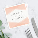Search for peach wedding napkins Minimalist