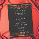 Search for gothic wedding invitations Moody floral