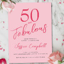 Search for blush pink 50th birthday invitations 50 year old