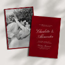 Search for deep red wedding invitations Luxury