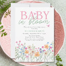 Search for wildflower baby shower invitations Boho chic