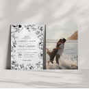 Search for black floral wedding invitations Flowers