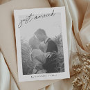 Search for minimalist wedding announcement cards We eloped