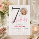 Search for 70 year old invitations Fun modern script