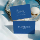 Search for blue and white place cards Minimalist
