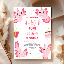 Search for axolotl birthday invitations Girls birthday party
