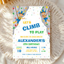 Search for rock climbing party invitations Boy