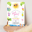 Search for splash pad birthday invitations Water park birthday