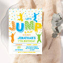 Search for lets jump birthday invitations Jump and play