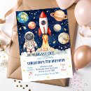 Search for rocket ship birthday invitations Planets and stars