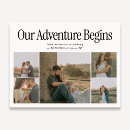 Search for adventure save the dates Our adventure begins