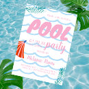 Search for adult beach party invitations Pool
