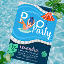 Search for pool bridal shower invitations Summer