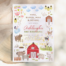Search for farm birthday invitations Gender neutral
