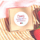 Search for berry thank you stickers 1st birthday