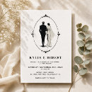 Search for bride and groom silhouette wedding invitations Vintage
