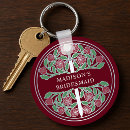 Search for red and silver rounded key rings Elegant