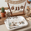 Search for western baby shower plates Desert cactus