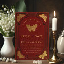 Search for red butterfly invitations Burgundy