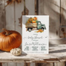Search for blue truck baby shower invitations Autumn
