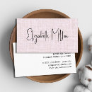Search for script font business cards Professional