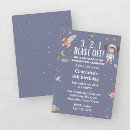 Search for girls outer space birthday invitations Moon