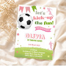 Search for girls football birthday invitations Soccer