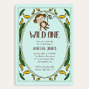 Search for monkey birthday invitations Jungle