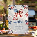 Search for red white and due invitations Baby sprinkle