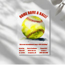 Search for softball party invitations Red