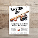 Search for batter up invitations Watercolor
