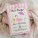 Search for teen swim birthday invitations Girl