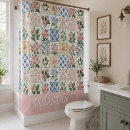Search for patchwork shower curtains Botanical