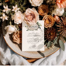 Search for rustic wedding menus Foliage